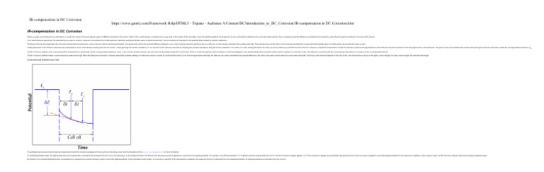 IR Compensation in DC Corrosion Analysis | PDF | Electrode ...