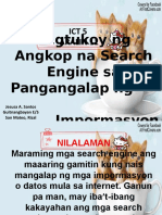 Ict 5 Aralin 11 Pangangalap at Pagsasaayos NG Impormasyon Gamit Ang Ict