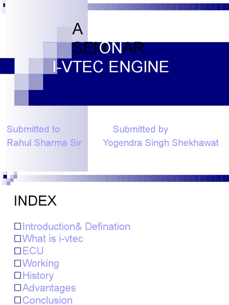 Understanding i-VTEC Engine Technology | PDF | Engines | Rotating Machines