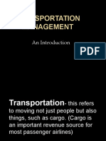 Transportation Management: An Introduction