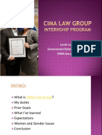 Presentation On CIMA Internship