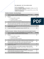 Embassy Checklist - MVV Visa Application