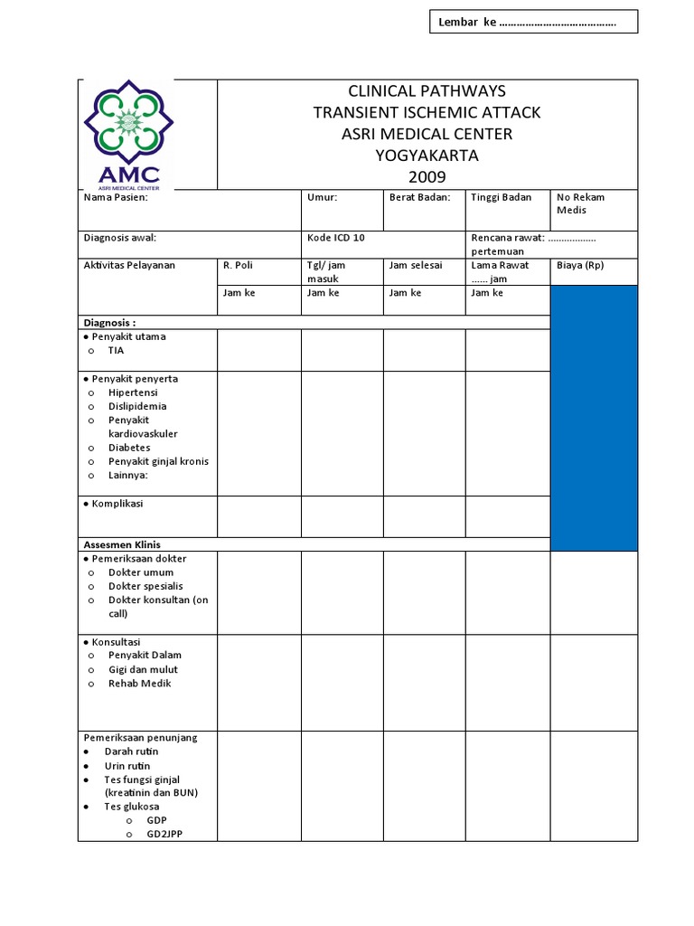 Kode ICD untuk Serangan Iskemik Sementara | PDF