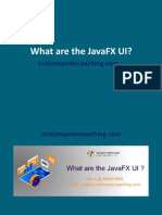 What Are The JavaFX UI