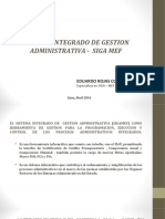 Sistema Integrado de Gestion Administrativa - Siga Mef