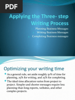 Applying The Three - Step Writing Process