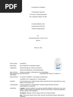 A Drug Study On Prednisone