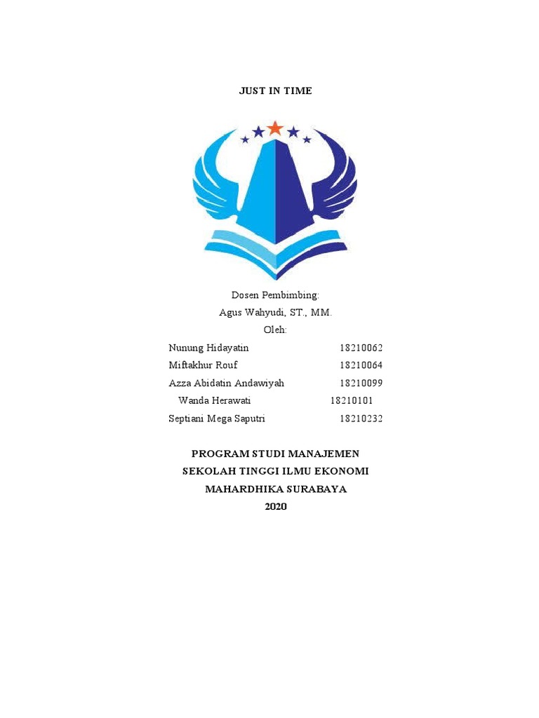 Penerapan Sistem Just In Time dalam Manufaktur | PDF | Karier ...