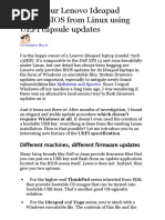 Flash Your Lenovo Ideapad Laptop BIOS From Linux Using UEFI Capsule Updates