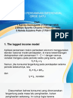 Aplikasi Persamaan Diferensial Orde Satu