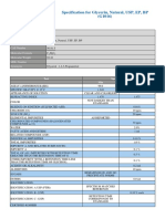 Specification For Glycerin, Natural, USP, EP, BP (G1016) : Item Number