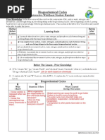 Biogeochemical Cycles WebQuest Student Handout PDF