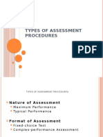 Topic 2 Typesof Assessment