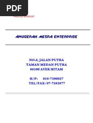 Profile Syarikat  PDF