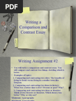 Writing A Comparison and Contrast Essay