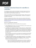 Standard Contractual Clauses For Controllers To Controllers: How Do I Complete The Clauses?