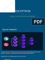 Perceptron: Single Layer Neural Network