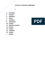 16 Bahasa Yang Ada Di Negara Zimbabwe