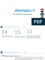 Mr Saifuldeen Mathematics II Integrals in Polar Coordinates