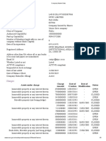 Company Master Data: Charges