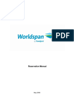 402 Worldspan Reservation and Pricing