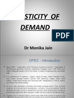 Elasticity of Demand: DR Monika Jain