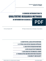 Qualitative Research Methods: A Concise Introduction To