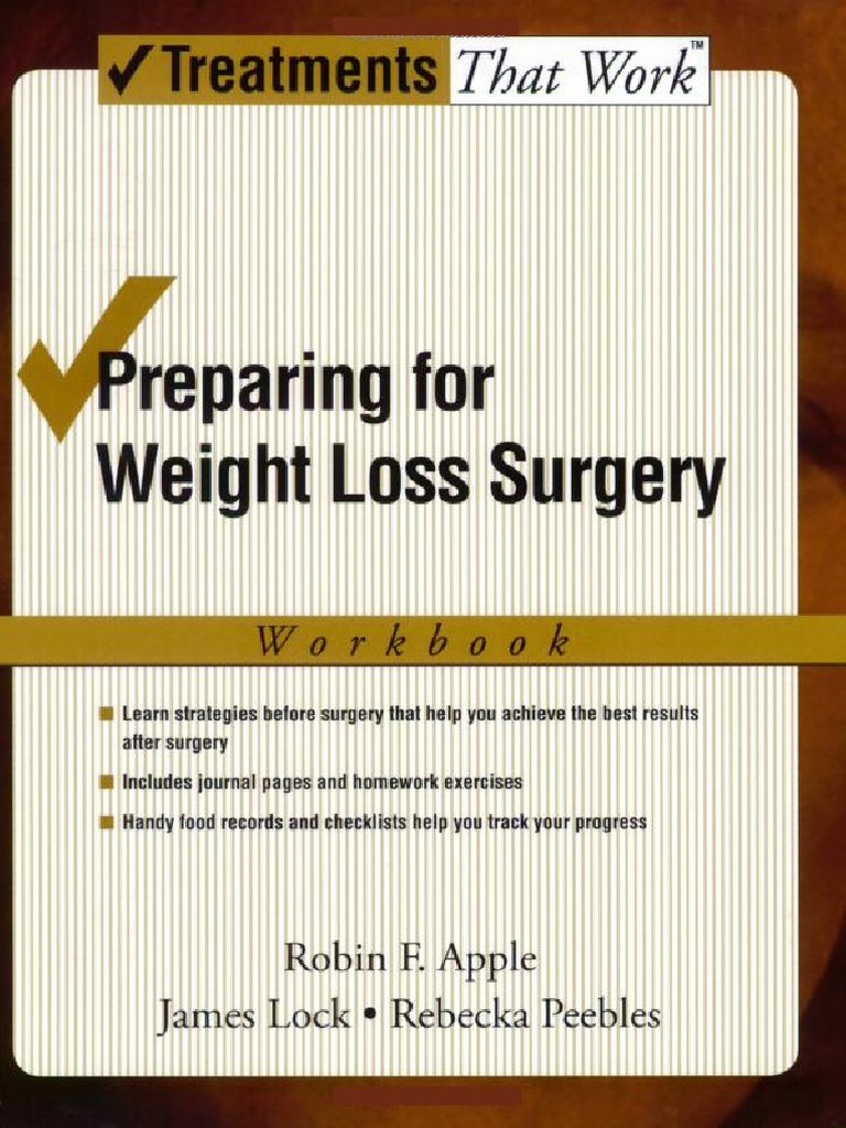 Book Preparing For Weight Loss Surgery Workbook Pdf Pdf Bariatric