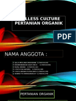 SOILLESS CULTURE PERTANIAN ORGANIK PPT Fix