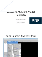 AMETank Exporting Model Geometry To Parasolid