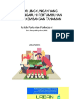 Faktor Lingkungan Yang Mempengaruhi Pertumbuhan Dan Perkembangan Tanaman