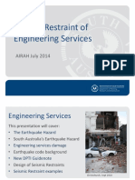 Seismic Restraint of Engineering Services