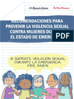 Recomendaciones para Prevenir La Violencia Sexual Contra Las Mujeres Durante El Estado de Emergencia