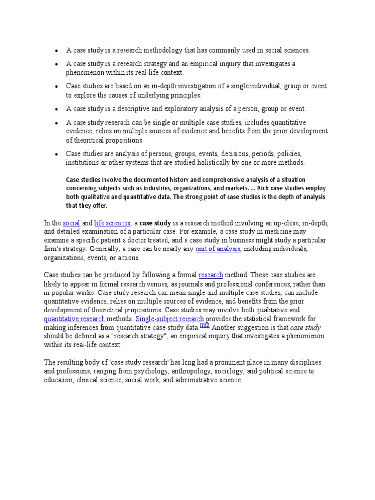 Case Study  PDF  Case Study  Evaluation Methods