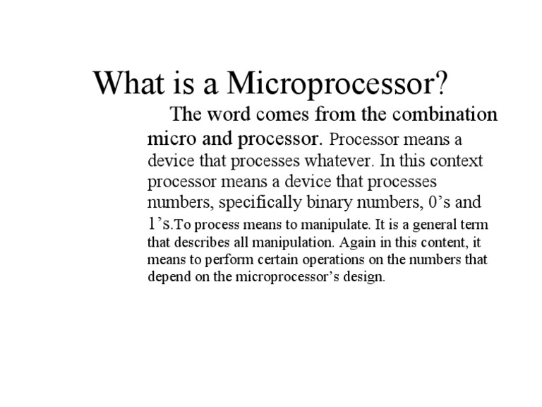Understanding Microprocessors Explained | PDF | Art | Computers