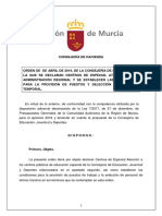 Borrador Orden Declaracion Centros Especial Atencion Educacion CEA 2019
