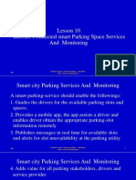Lesson 10 Internet Connected Smart Parking Space Services and Monitoring