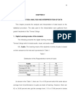 Presentation, Analysis and Interpretation of Data