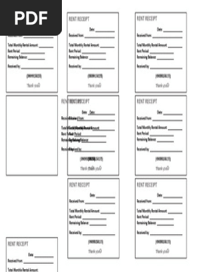 RENTAL RECEIPT