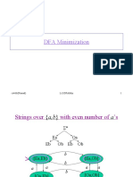 Dfa Minimization: Cs466 (Prasad) L13Dfamin 1