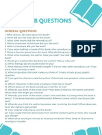 Printable Book Club Discussion Questions PDF