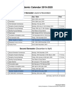 Academic Calendar 2019-2020