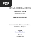 A Report On Retail Merchandising