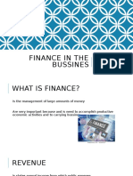 Finance in The Bussines