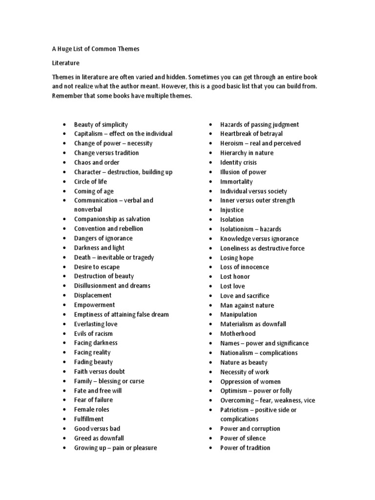 universal-themes-in-literature