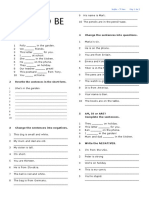 TP - Verb To Be in Present PDF