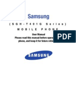 Samsung T401G Manual