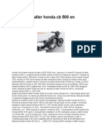 Manual de Taller Honda CB 500 en Español