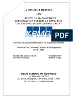 A STUDY ON MANAGEMENT INFORMATION SYSTEM AT KPMG FOR DATA MANAGEMENT AND SECURITY-Ram Mohan Singh