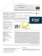 Anthropogenic Rare Earth Elements and Their Spatial Distributions in The Han River, South Korea